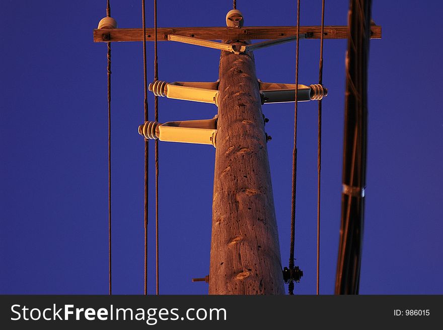 Power Lines in the evening. Power Lines in the evening