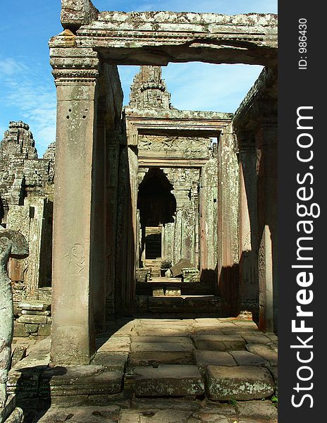 An old temple in Cambodia - tourist heaven. An old temple in Cambodia - tourist heaven