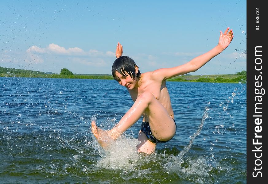 The Boy On Beach