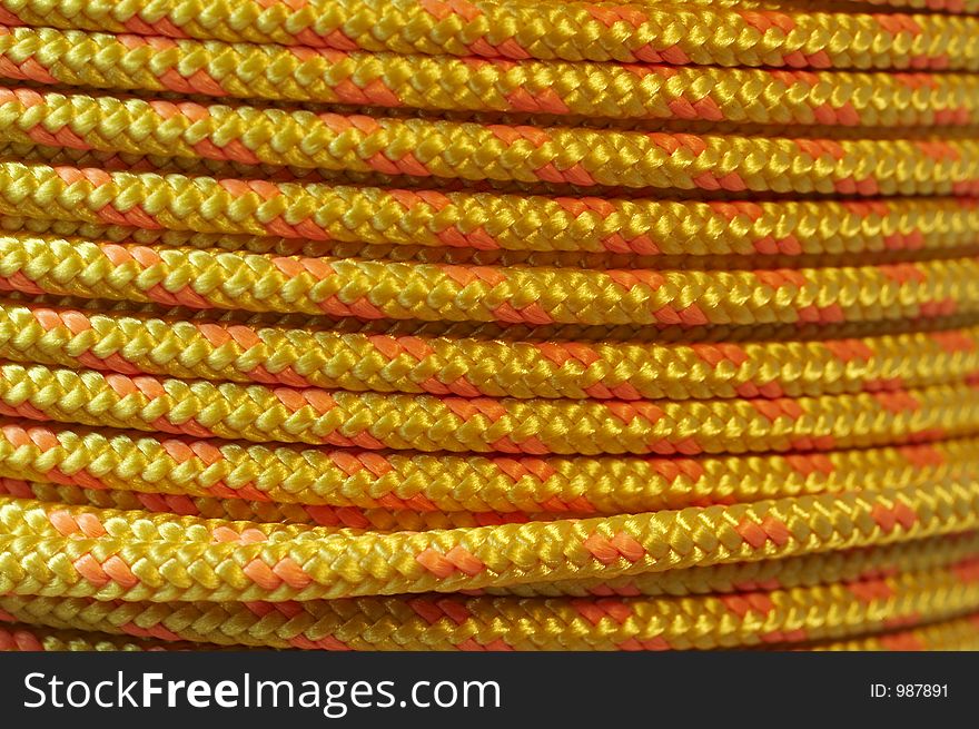 Yellow rope. Yellow rope