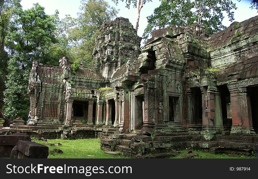 Cambodia temples - angkor wat - tourist site. Cambodia temples - angkor wat - tourist site