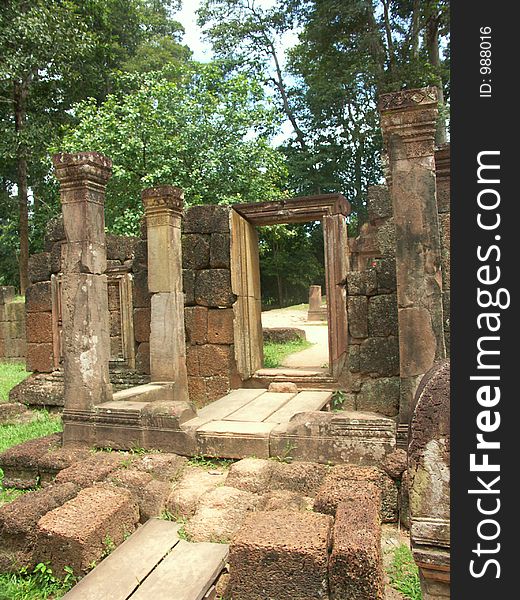 Cambodia temples - angkor wat - tourist site. Cambodia temples - angkor wat - tourist site