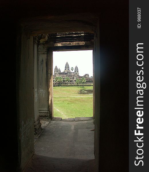 Cambodia temples - angkor wat - tourist site. Cambodia temples - angkor wat - tourist site