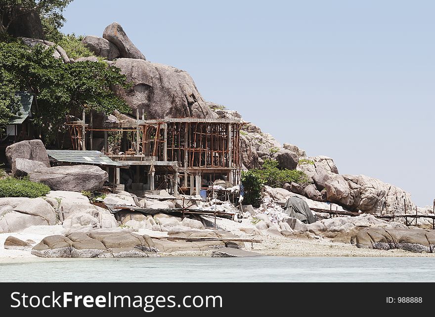 Rock formations and structures on the coast of Nangyuan Island, Thailand. Rock formations and structures on the coast of Nangyuan Island, Thailand