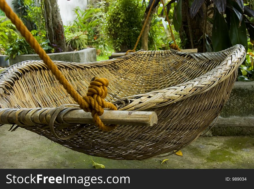 Rattan hammock, made in the philippines. Rattan hammock, made in the philippines