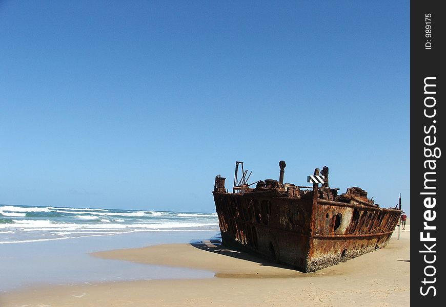 Wreck of the SS Maheno on the Orchid Beach (Fraser Island/Australia)
