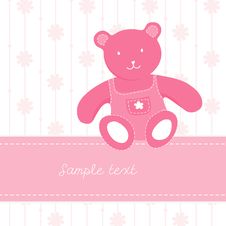 Colorful Illustration With Teddy Bear Stock Photos Colorful Illustration With Teddy Bear Stock Photos