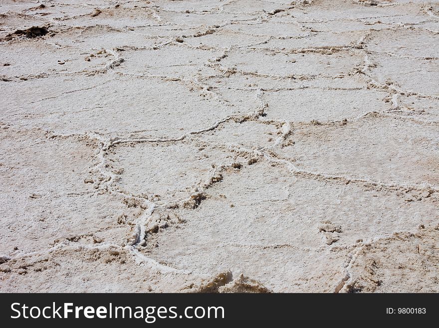 Salt flats in Death Valley California