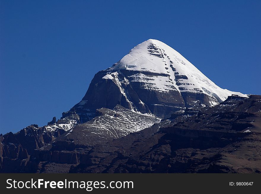 Holy Snow Mountains In Tibet