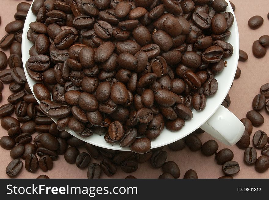 Coffee Beans In Cup