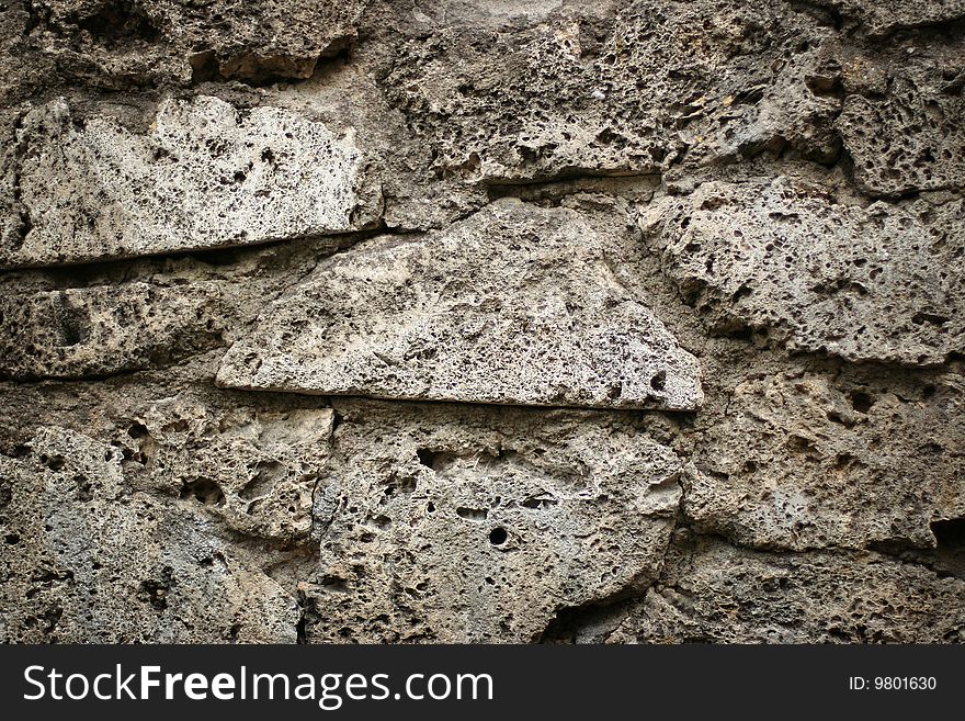 Background with old stone wall