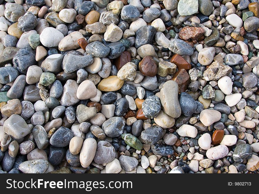 Abstract background with round pebble stones