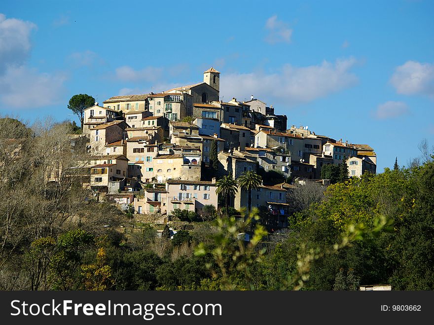 View on the village in the south of france, alpes maritime. View on the village in the south of france, alpes maritime