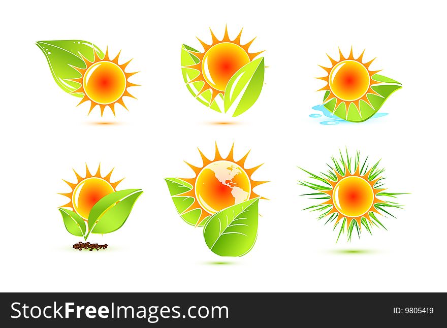Vector illustration of sun. Web icons. Vector illustration of sun. Web icons
