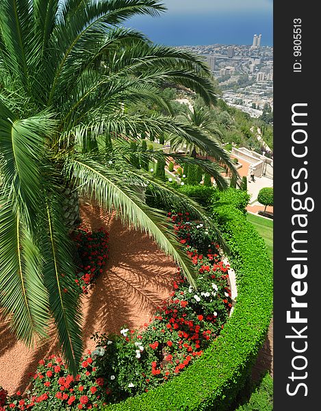 Part of the Hanging Gardens of Haifa, Israel. Part of the Hanging Gardens of Haifa, Israel