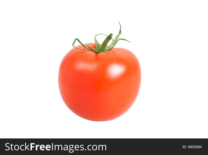 Tomato isolated on white background