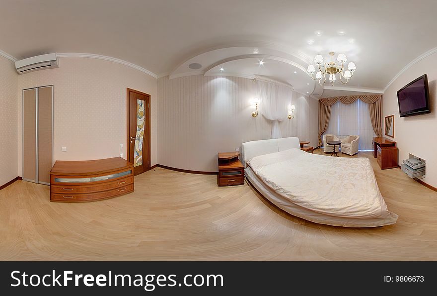 Photo of a modern bedroom.