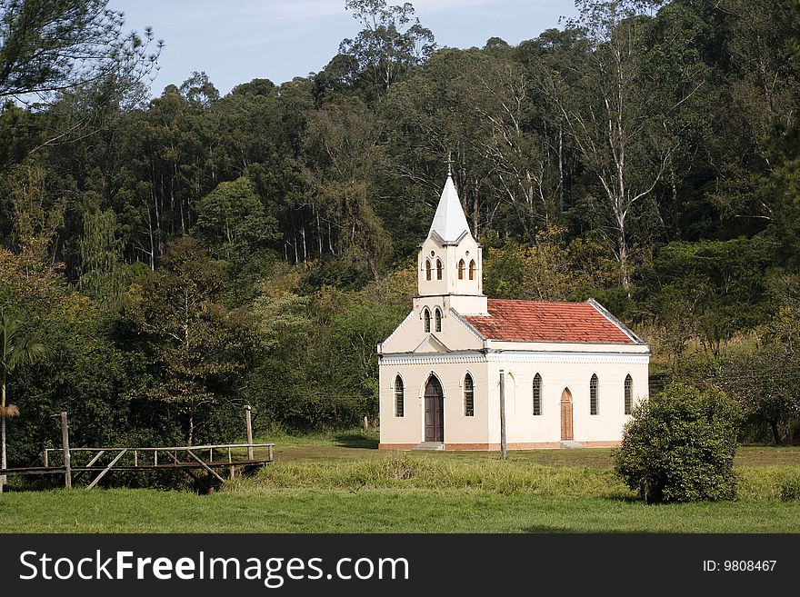 Church in the midle of forest