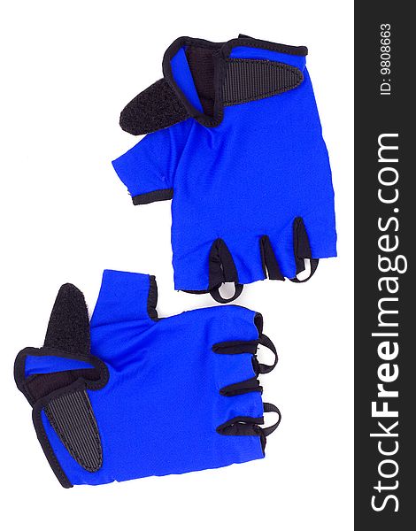 Bicycle gloves Isolated on a white