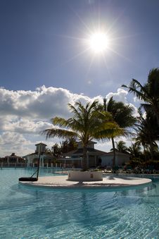 Swimming-pool In Cuba Stock Image