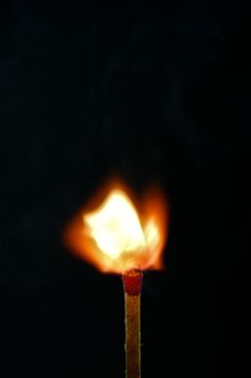 Fire In Matches 5 Royalty Free Stock Photos