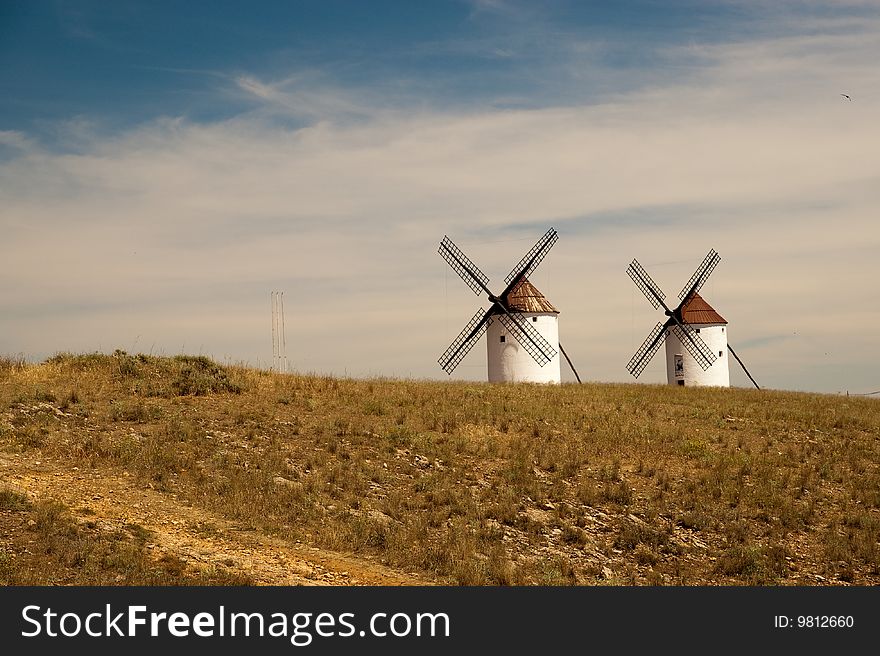 Flour mills at La Mancha. Spain. Flour mills at La Mancha. Spain