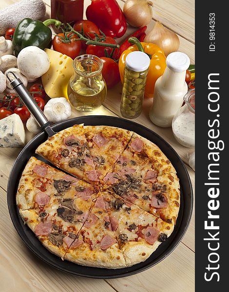 Pizza With Mushrooms