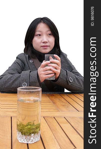 Woman holding a cup of tea. Woman holding a cup of tea