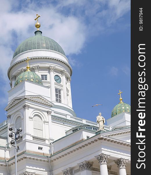 Helsinki Cathedral at the senate square in Finland