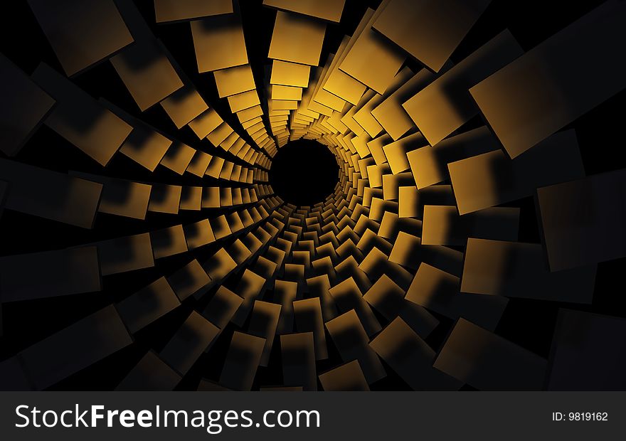3D image of Spiral stairs