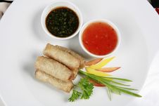Chinese Japanese Meal To Stuff Meat In Rice Plate Stock Photo