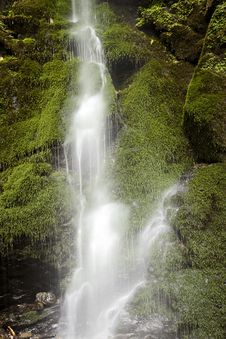 Waterfall With Mossy Rocks Stock Photography Waterfall With Mossy Rocks Stock Photography