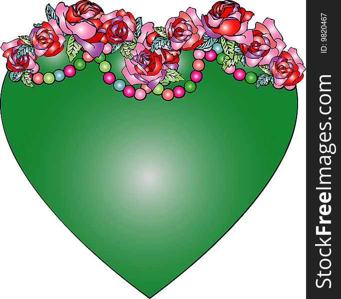 Illustration of a heart background. Illustration of a heart background