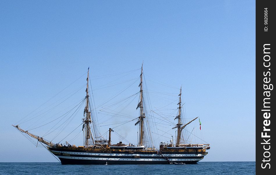 Amerigo vespucci the famous italian military ship
