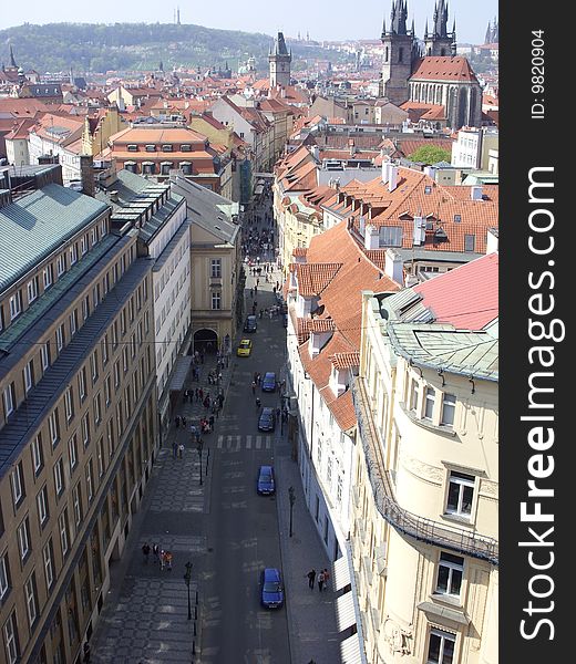 Beautiful view of Prague and its streets. Beautiful view of Prague and its streets