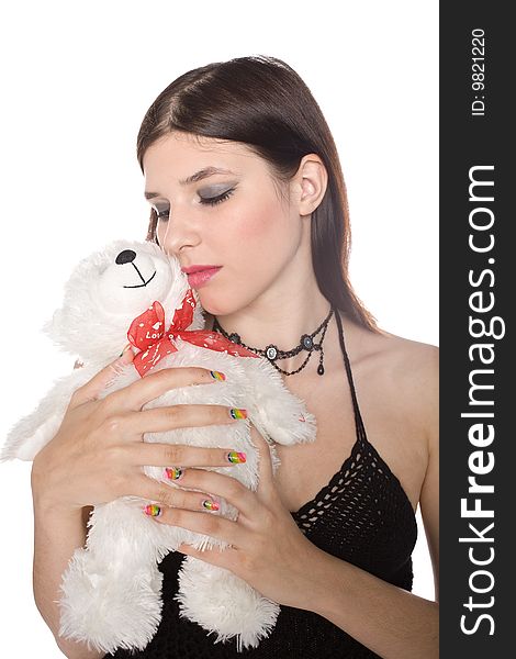 Girl With A Teddy Bear