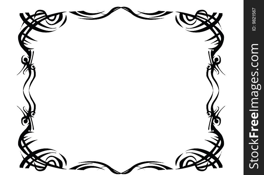 A large frame made s, on a white background. A large frame made s, on a white background.