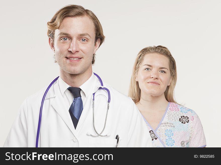 Portrait of two medical professionals