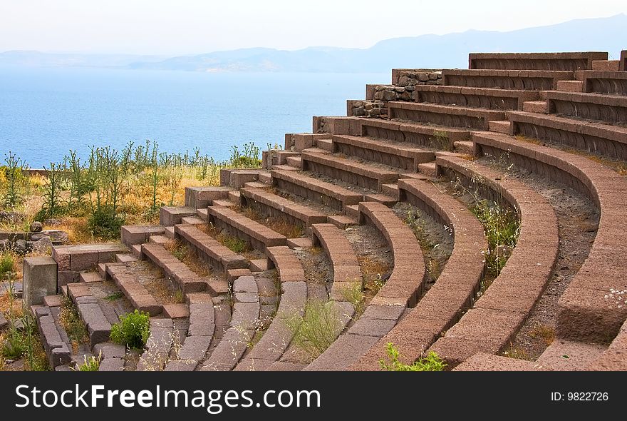 Ruined Ancient Theatre Near Assos(2)