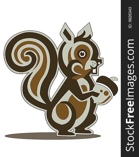 Cute Brown Squirrel