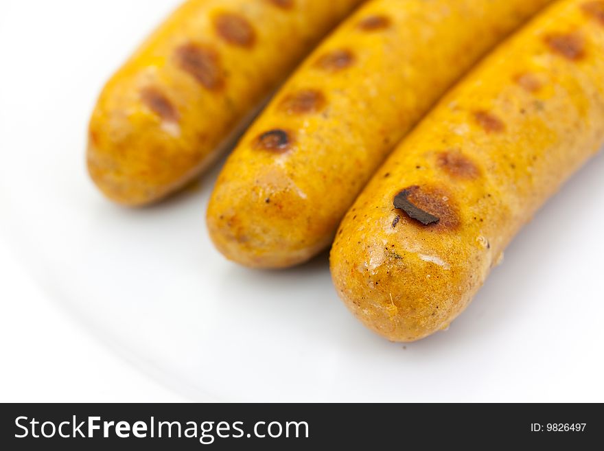 Fresh grilled sausages , fresh grilled