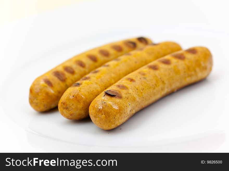 Fresh grilled sausages , fresh grilled.