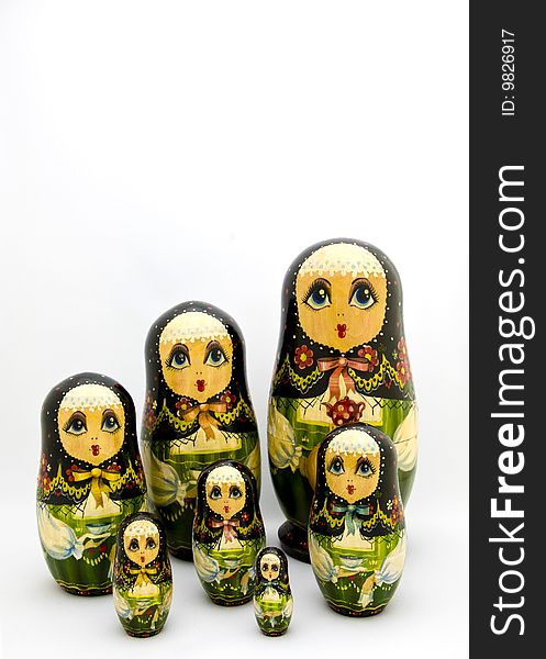 Matryoshka Nested Russian Dolls