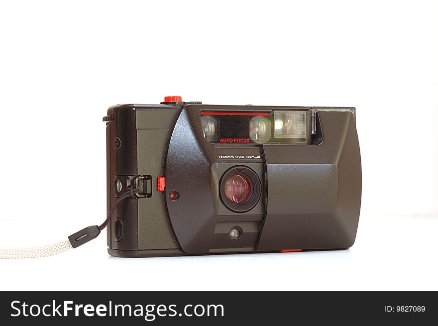 It is a isolated point and shoot film camera. It is a isolated point and shoot film camera.
