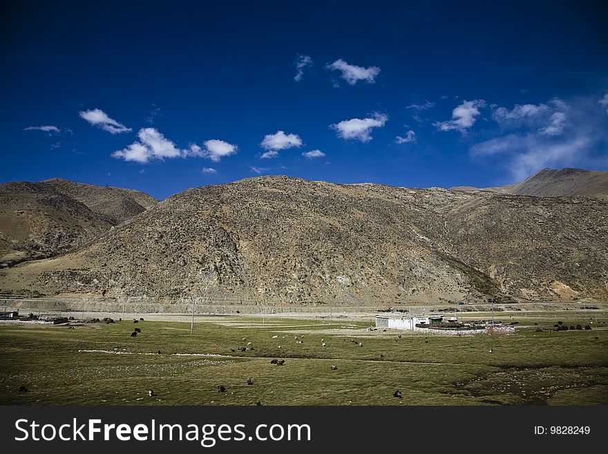 Beautiful landscape in tibet, china
