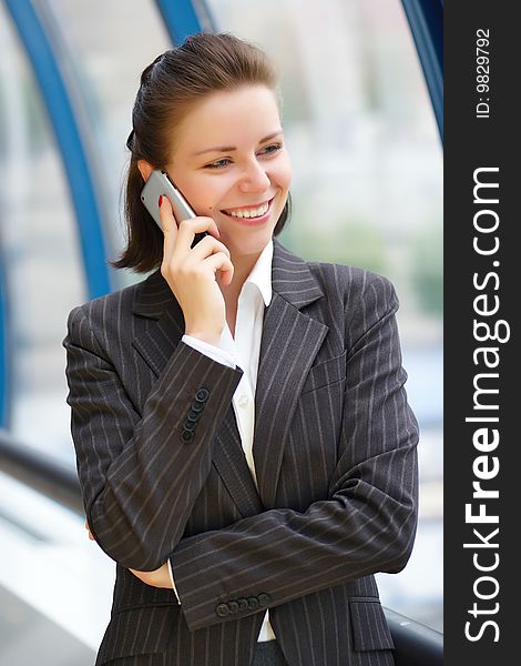 Modern Professional Businesswoman With Phone