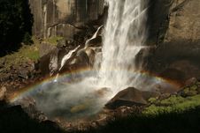 Rainbow Over Vernal Fall Stock Image Rainbow Over Vernal Fall Stock Image