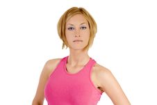 Blond Fitness Instructor Royalty Free Stock Photos Blond Fitness Instructor Royalty Free Stock Photos