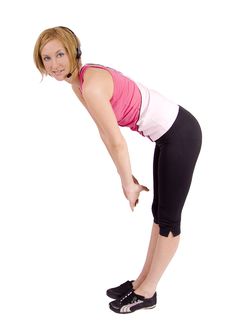 Blond Fitness Instructor Stock Photography Blond Fitness Instructor Stock Photography