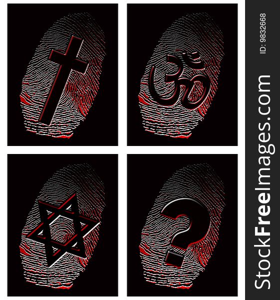 Black fingerprint and official religion